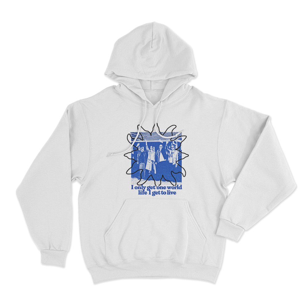 Weezer One World Life Unisex Hoodie White Weezer One World Life Unisex Hoodie White