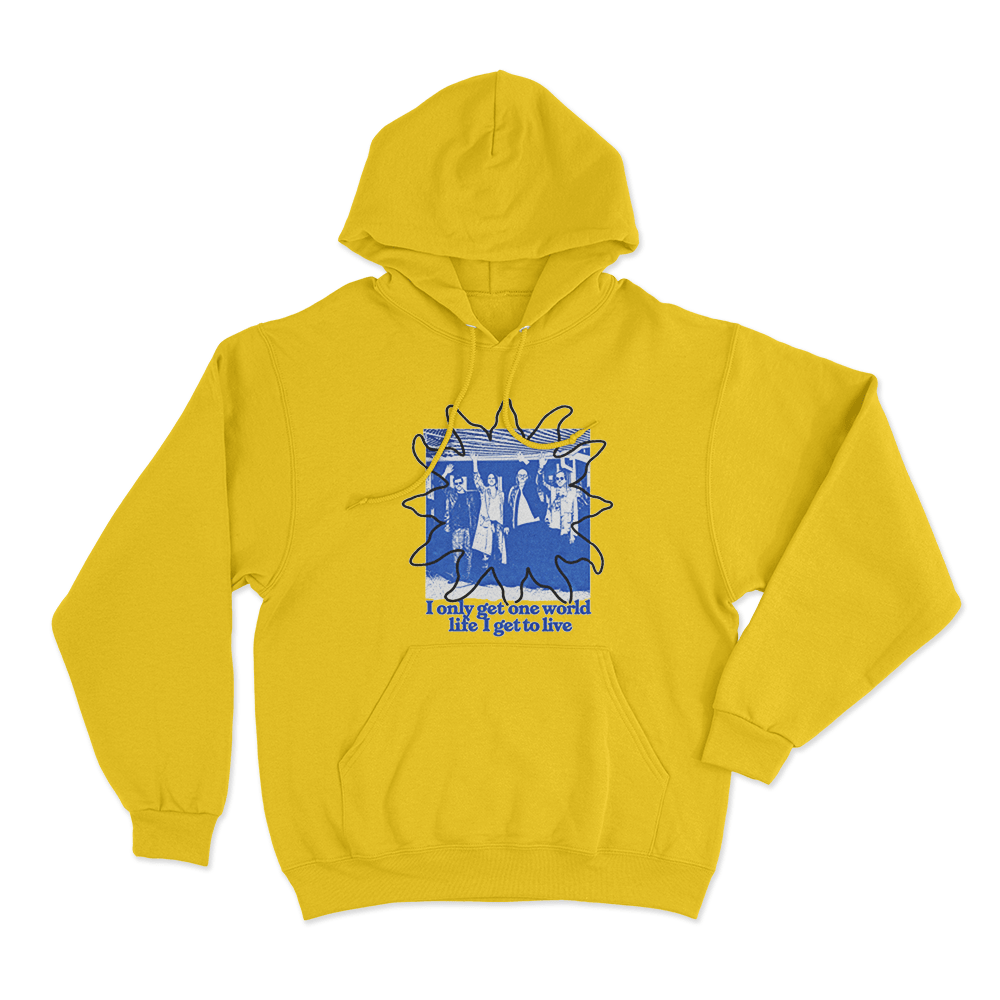 Weezer One World Life Unisex Hoodie Yellow Weezer One World Life Unisex Hoodie Yellow