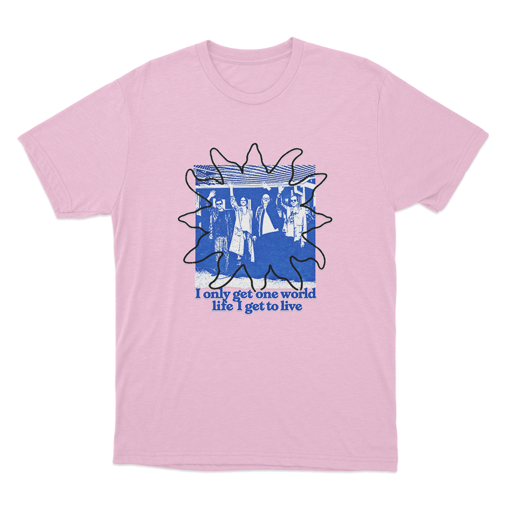 Weezer One World Life Unisex T Shirt Pink Weezer One World Life Unisex T Shirt Pink