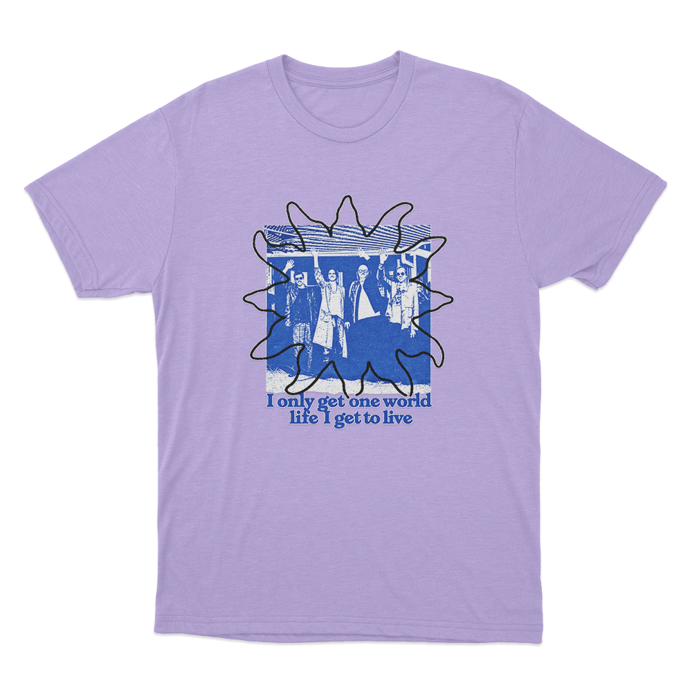 Weezer One World Life Unisex T Shirt Purple Weezer One World Life Unisex T Shirt Purple