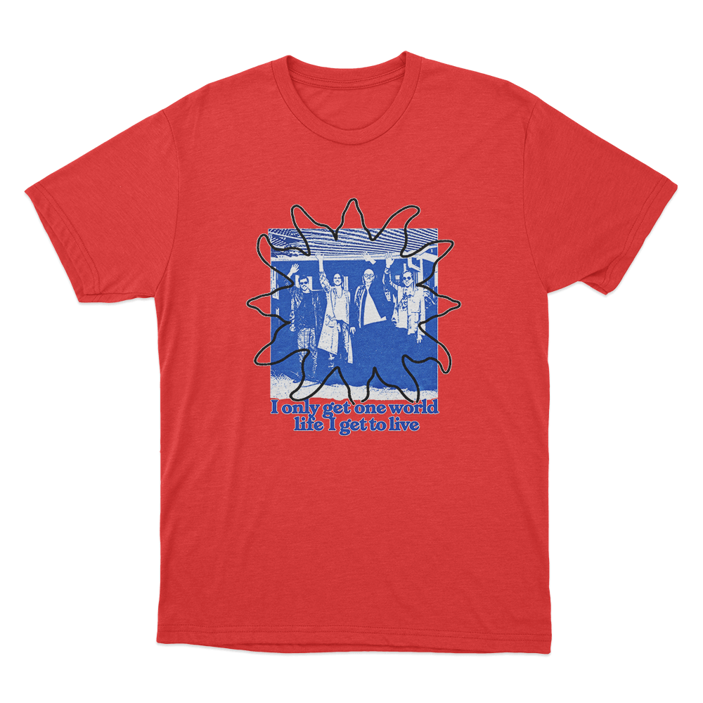 Weezer One World Life Unisex T Shirt Red Weezer One World Life Unisex T Shirt Red