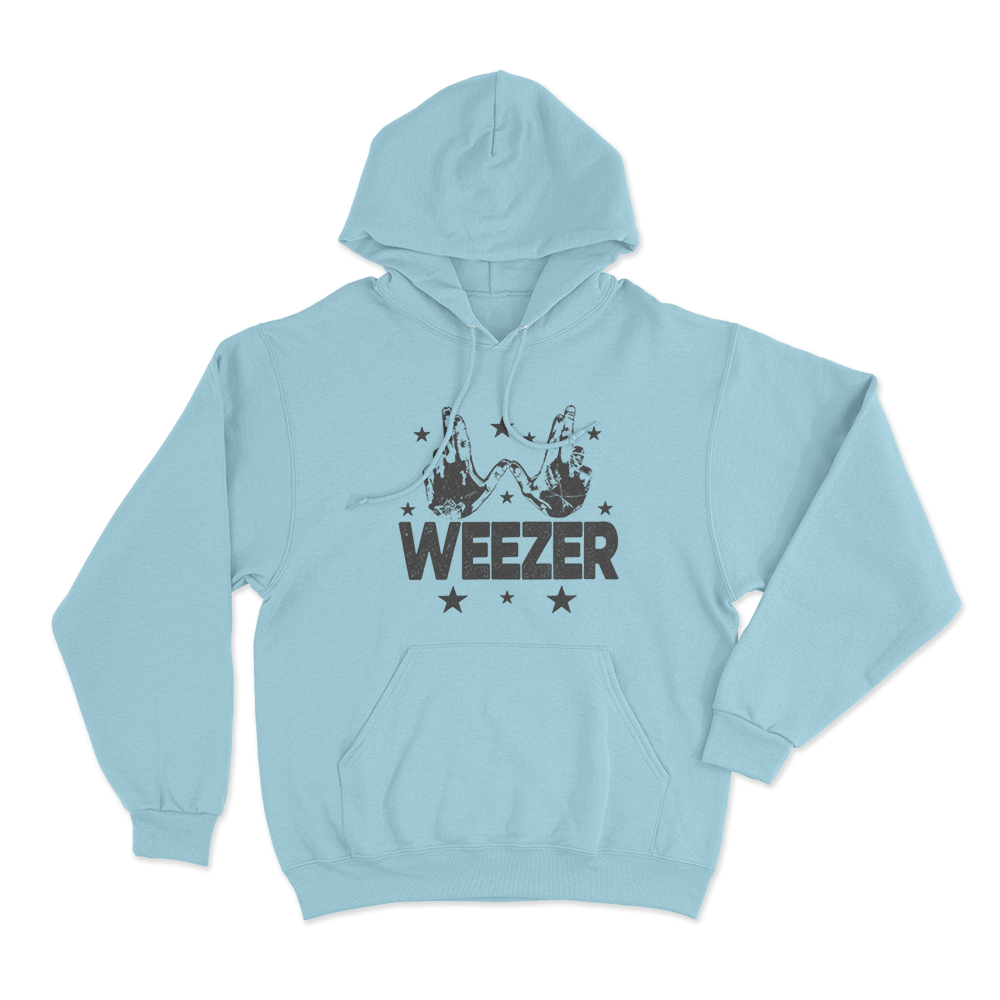 Weezer The Gathering Tour 2026 Unisex Hoodie Sky Blue Weezer The Gathering Tour 2026 Unisex Hoodie Sky Blue
