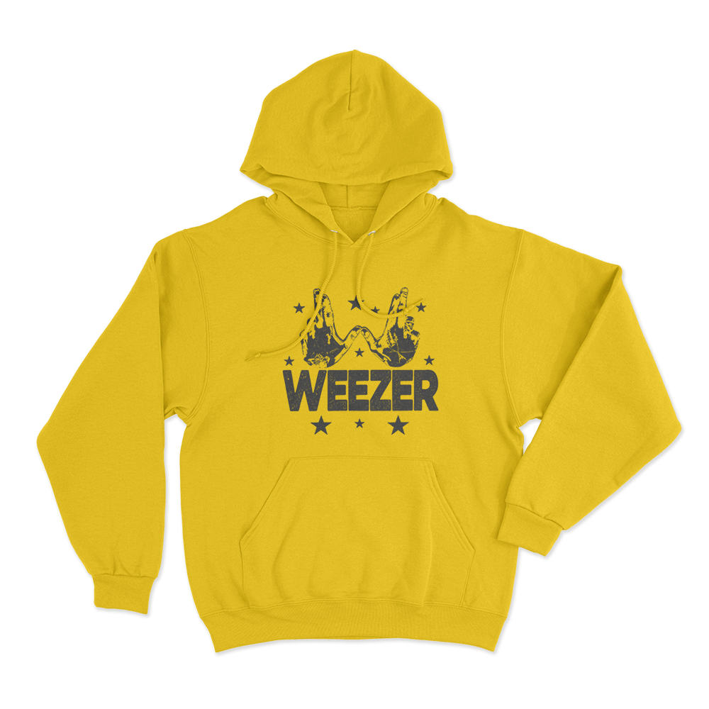 Weezer The Gathering Tour 2026 Unisex Hoodie Yellow Weezer The Gathering Tour 2026 Unisex Hoodie Yellow