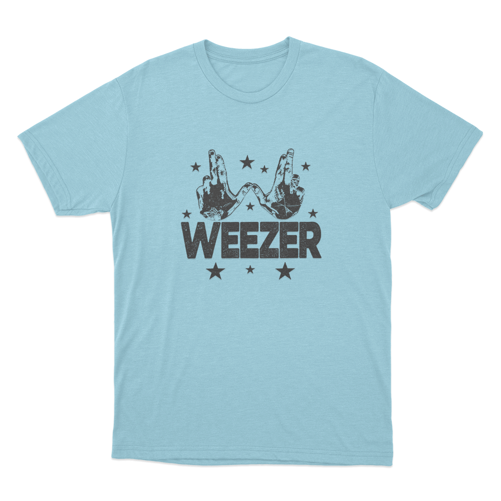 Weezer The Gathering Tour 2026 Unisex T Shirt Sky Blue Weezer The Gathering Tour 2026 Unisex T Shirt Sky Blue