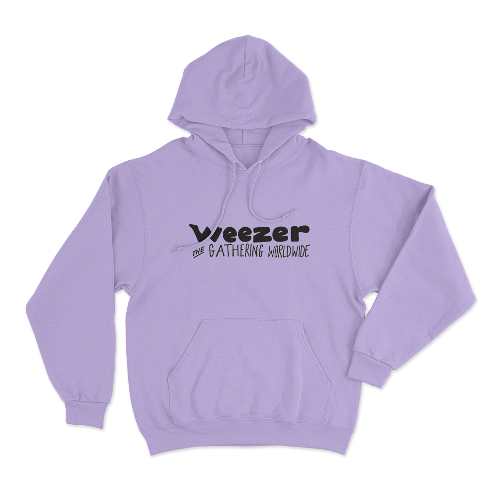 Weezer The Gathering Worldwide Logo Unisex Hoodie Purple Weezer The Gathering Worldwide Logo Unisex Hoodie Purple