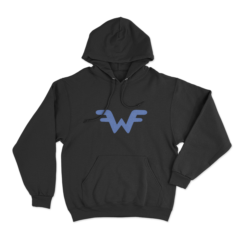 Weezer W Logo Unisex Hoodie Black Weezer W Logo Unisex Hoodie Black