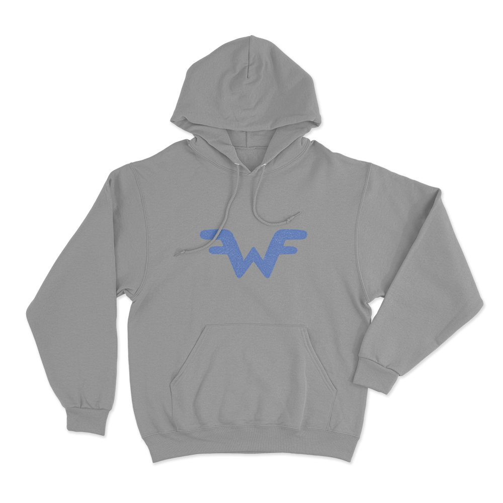 Weezer W Logo Unisex Hoodie Grey Weezer W Logo Unisex Hoodie Grey