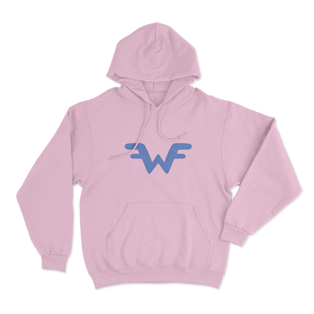 Weezer W Logo Unisex Hoodie Pink Weezer W Logo Unisex Hoodie Pink