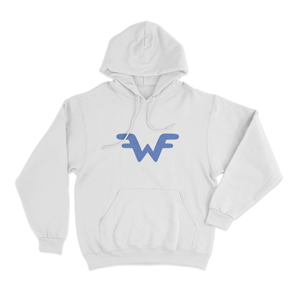 Weezer W Logo Unisex Hoodie White Weezer W Logo Unisex Hoodie White