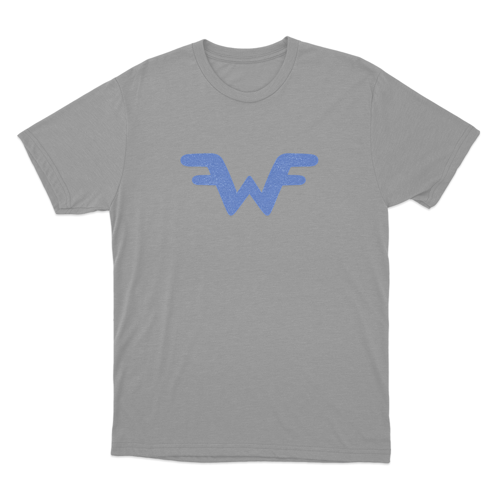 Weezer W Logo Unisex T Shirt Grey Weezer W Logo Unisex T Shirt Grey