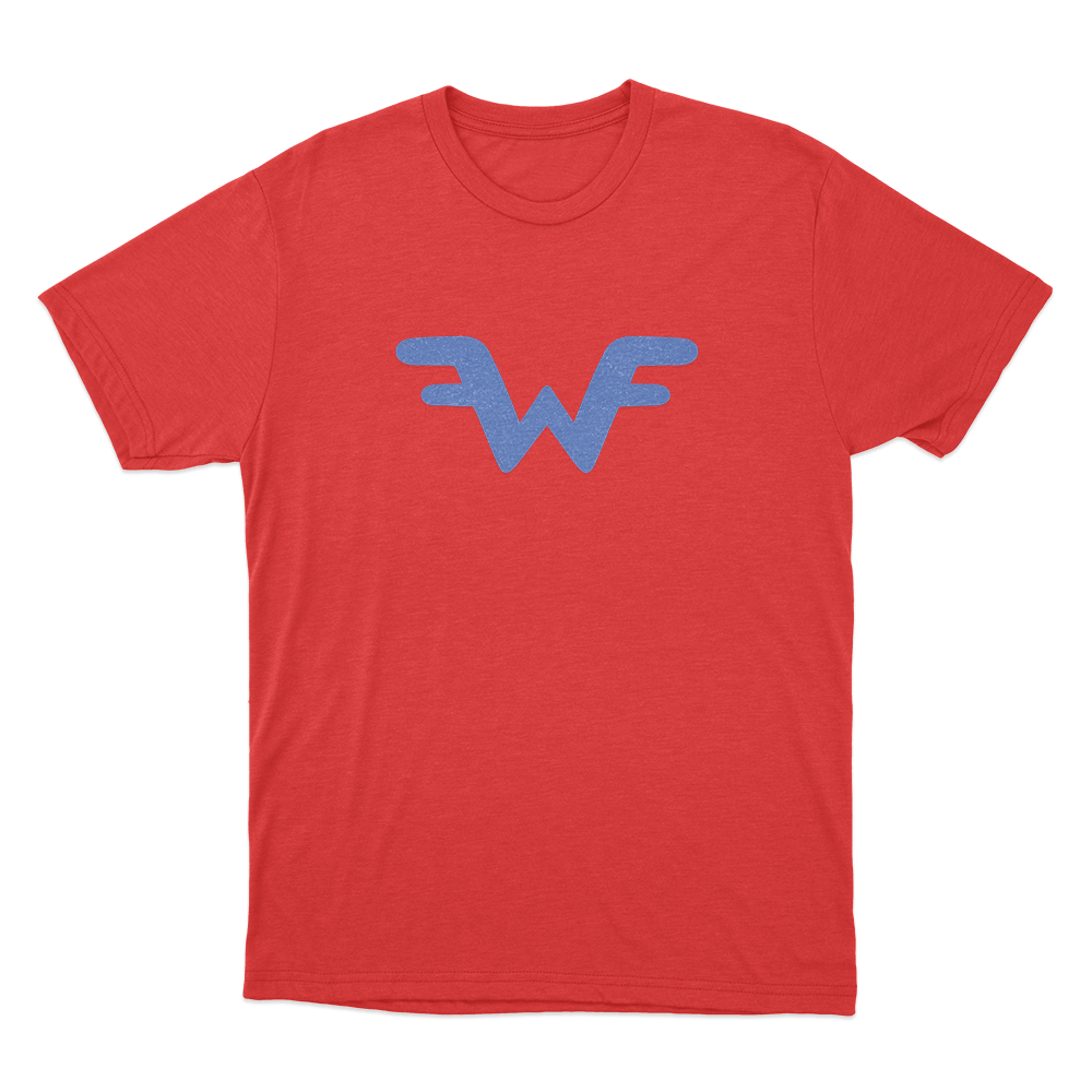 Weezer W Logo Unisex T Shirt Red Weezer W Logo Unisex T Shirt Red