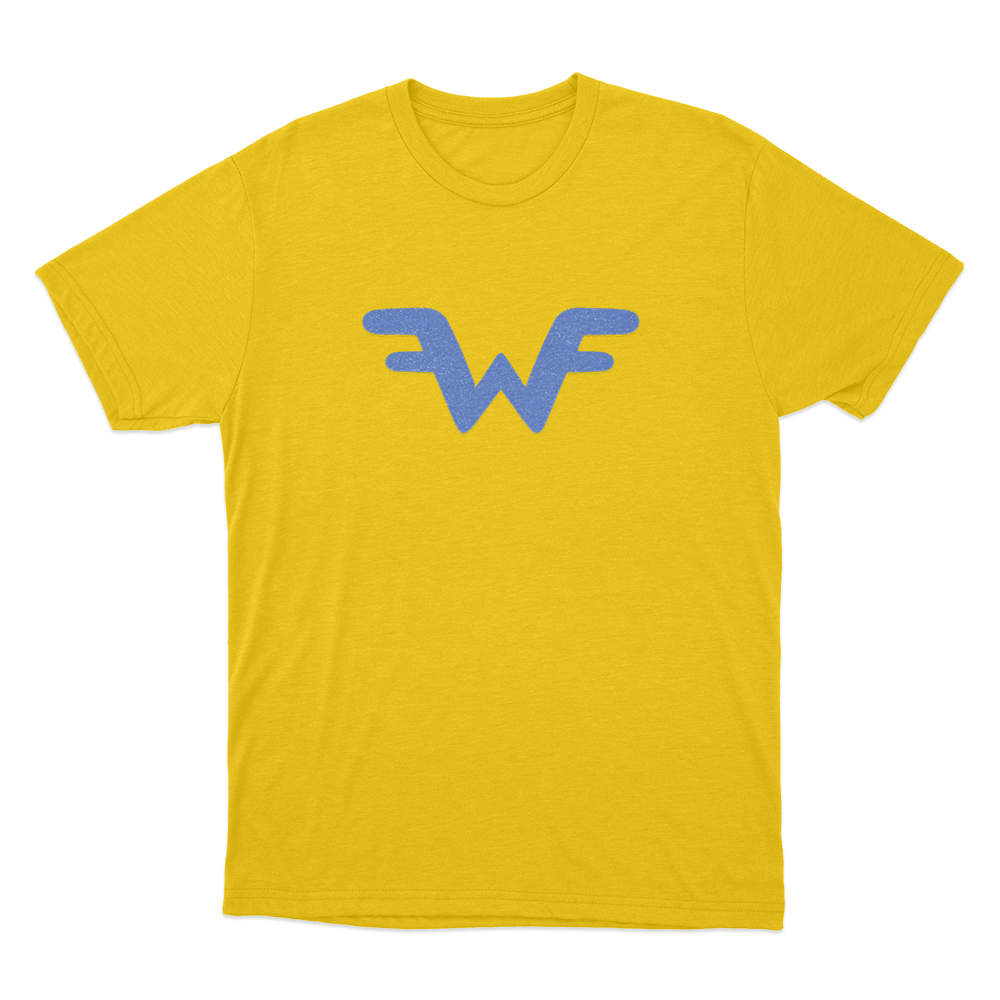 Weezer W Logo Unisex T Shirt Yellow Weezer W Logo Unisex T Shirt Yellow